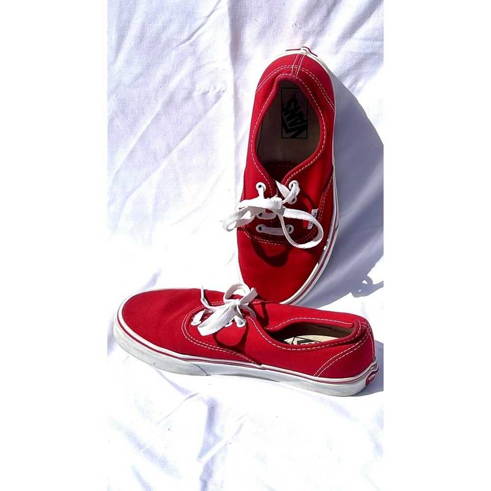 Vans Authentic Sneakers in Red Size 7
